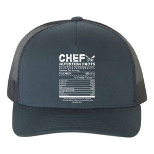 Chef Nutrition Facts Cool Chef Tee Gift For Chefs Yupoong Adult 5-Panel Trucker Hat