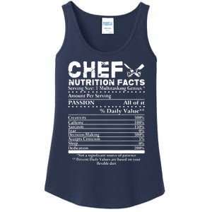 Chef Nutrition Facts Cool Chef Tee Gift For Chefs Ladies Essential Tank