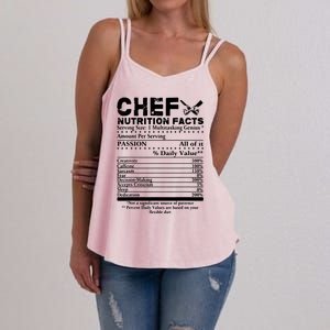 Chef Nutrition Facts Cool Chef Tee Gift For Chefs Women's Strappy Tank