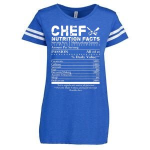 Chef Nutrition Facts Cool Chef Tee Gift For Chefs Enza Ladies Jersey Football T-Shirt