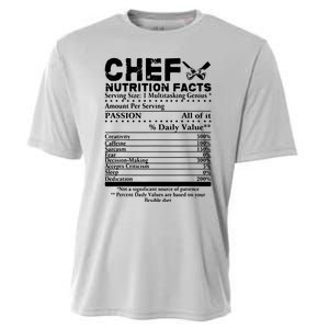 Chef Nutrition Facts Cool Chef Tee Gift For Chefs Cooling Performance Crew T-Shirt