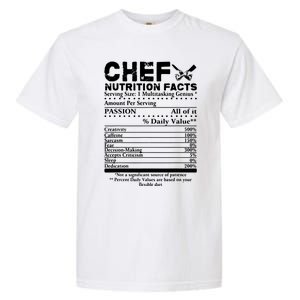 Chef Nutrition Facts Cool Chef Tee Gift For Chefs Garment-Dyed Heavyweight T-Shirt