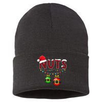 Chest Nuts Funny Matching Chestnuts Christmas Couples Nuts  Sustainable Knit Beanie