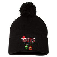 Chest Nuts Funny Matching Chestnuts Christmas Couples Nuts  Pom Pom 12in Knit Beanie