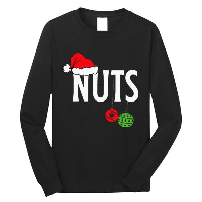 Chest Nuts Funny Christmas Chestnuts Couple Matching Outfit Long Sleeve Shirt