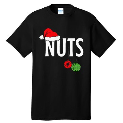 Chest Nuts Funny Christmas Chestnuts Couple Matching Outfit Tall T-Shirt