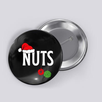 Chest Nuts Funny Christmas Chestnuts Couple Matching Outfit Button