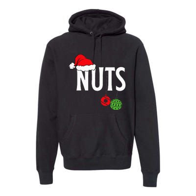 Chest Nuts Funny Christmas Chestnuts Couple Matching Outfit Premium Hoodie