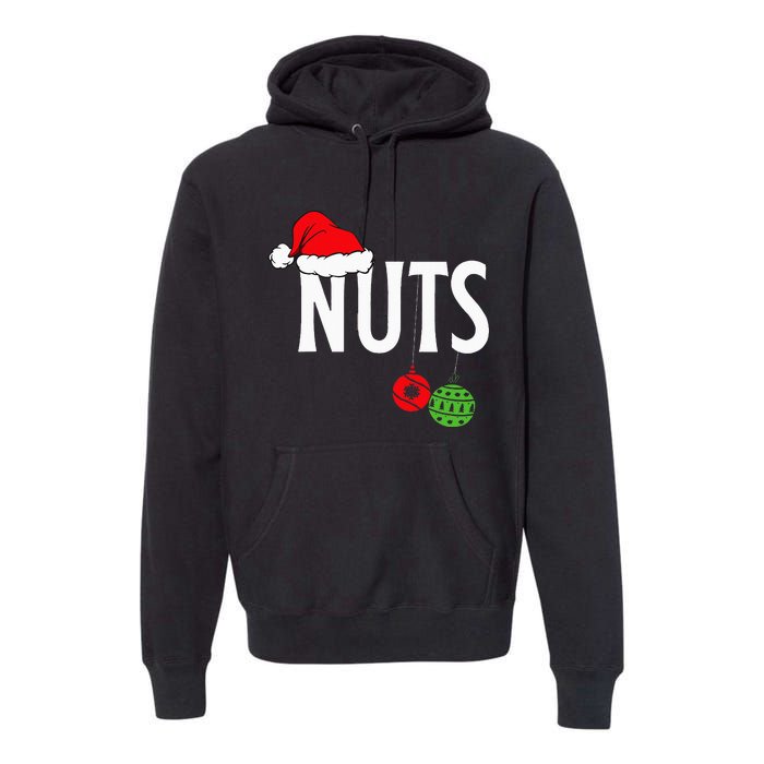 Chest Nuts Funny Christmas Chestnuts Couple Matching Outfit Premium Hoodie