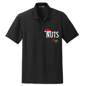 Chest Nuts Funny Christmas Chestnuts Couple Matching Outfit Dry Zone Grid Polo