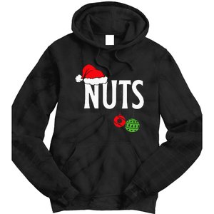 Chest Nuts Funny Christmas Chestnuts Couple Matching Outfit Tie Dye Hoodie