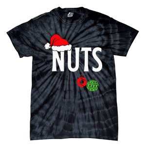 Chest Nuts Funny Christmas Chestnuts Couple Matching Outfit Tie-Dye T-Shirt