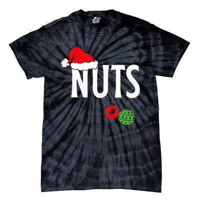 Chest Nuts Funny Christmas Chestnuts Couple Matching Outfit Tie-Dye T-Shirt