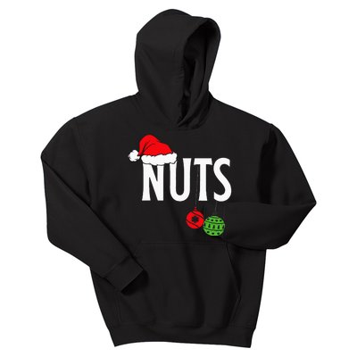 Chest Nuts Funny Christmas Chestnuts Couple Matching Outfit Kids Hoodie