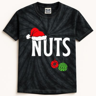 Chest Nuts Funny Christmas Chestnuts Couple Matching Outfit Kids Tie-Dye T-Shirt