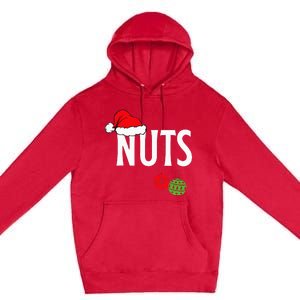 Chest Nuts Funny Christmas Chestnuts Couple Matching Outfit Premium Pullover Hoodie