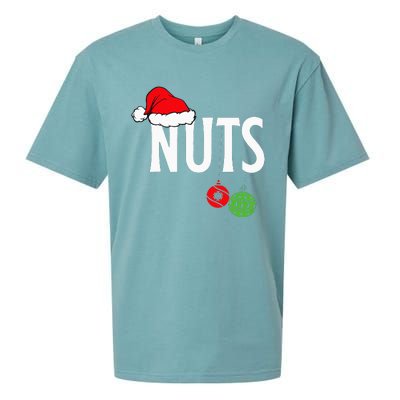 Chest Nuts Funny Christmas Chestnuts Couple Matching Outfit Sueded Cloud Jersey T-Shirt