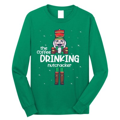 Coffee Nutcracker Family Matching Funny Pajama Long Sleeve Shirt