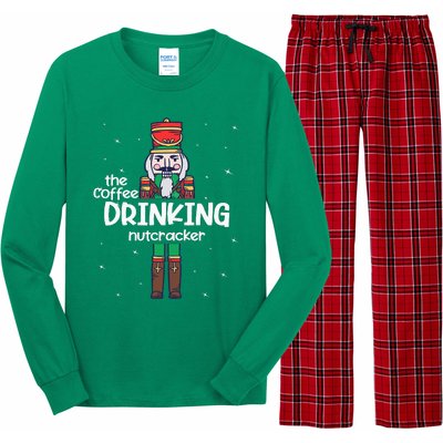 Coffee Nutcracker Family Matching Funny Pajama Long Sleeve Pajama Set