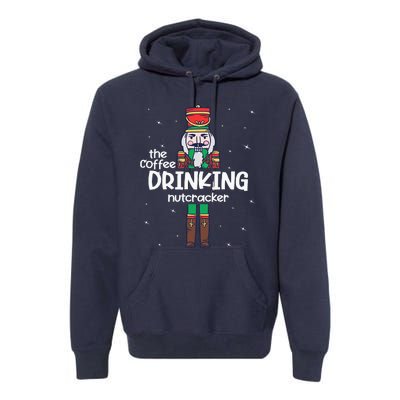 Coffee Nutcracker Family Matching Funny Pajama Premium Hoodie