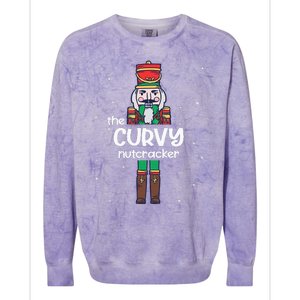 Curvy Nutcracker Family Matching Funny Pajama Colorblast Crewneck Sweatshirt