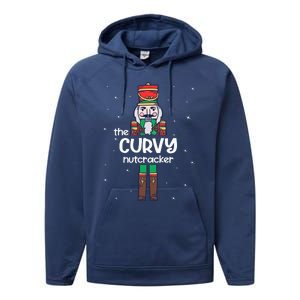 Curvy Nutcracker Family Matching Funny Pajama Performance Fleece Hoodie