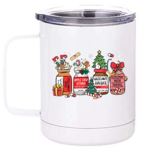 Christmas Nurse Funny Peppermint Mocha Propofol Er Ed Icu Rn 12 oz Stainless Steel Tumbler Cup