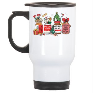 Christmas Nurse Funny Peppermint Mocha Propofol Er Ed Icu Rn Stainless Steel Travel Mug