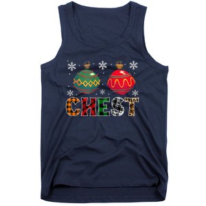 Chest Nuts Funny Matching Chestnuts Christmas Couples Chest Cute Tank Top