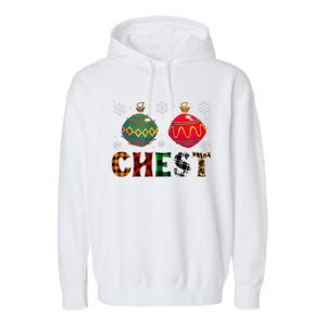 Chest Nuts Funny Matching Chestnuts Christmas Couples Chest Cute Garment-Dyed Fleece Hoodie