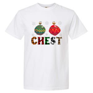 Chest Nuts Funny Matching Chestnuts Christmas Couples Chest Cute Garment-Dyed Heavyweight T-Shirt