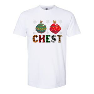 Chest Nuts Funny Matching Chestnuts Christmas Couples Chest Cute Softstyle CVC T-Shirt