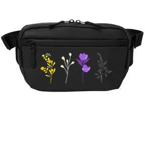 Cute Nonbinary Flowers Lgbtq Pride Floral Lgbt Nonbinary Cute Gift Crossbody Pack