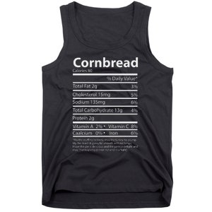 Cornbread Nutrition Facts Funny Thanksgiving Food Tank Top