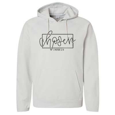 Chosen Not Forsaken Christian Apparel Clothing Performance Fleece Hoodie