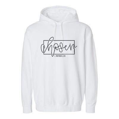 Chosen Not Forsaken Christian Apparel Clothing Garment-Dyed Fleece Hoodie