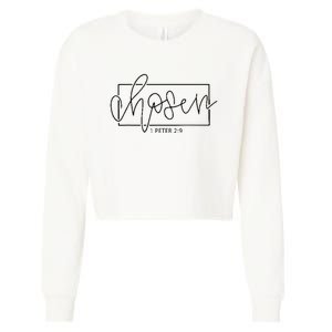 Chosen Not Forsaken Christian Apparel Clothing Cropped Pullover Crew