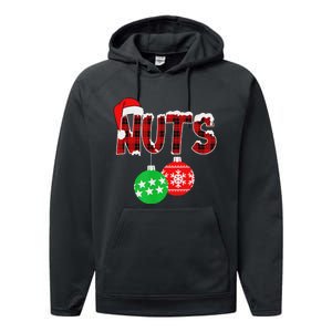 Chest Nuts Funny Matching Chestnuts Christmas Couples Nuts Performance Fleece Hoodie