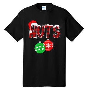 Chest Nuts Funny Matching Chestnuts Christmas Couples Nuts Tall T-Shirt