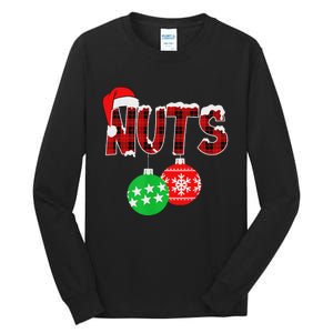 Chest Nuts Funny Matching Chestnuts Christmas Couples Nuts Tall Long Sleeve T-Shirt