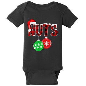 Chest Nuts Funny Matching Chestnuts Christmas Couples Nuts Baby Bodysuit