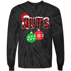 Chest Nuts Funny Matching Chestnuts Christmas Couples Nuts Tie-Dye Long Sleeve Shirt