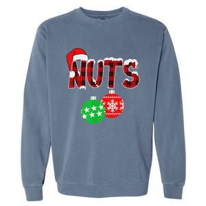 Chest Nuts Funny Matching Chestnuts Christmas Couples Nuts Garment-Dyed Sweatshirt