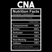 CNA Nutrition Facts Certified Nursing Assistant Cooling Performance Crew T-Shirt