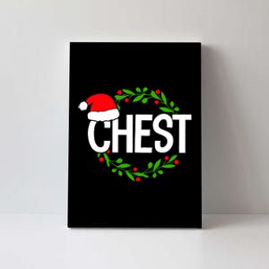 Chest Nuts Funny Matching Chestnuts Christmas Couples Nuts Canvas