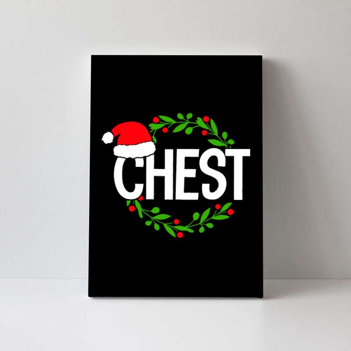 Chest Nuts Funny Matching Chestnuts Christmas Couples Nuts Canvas