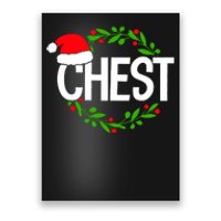 Chest Nuts Funny Matching Chestnuts Christmas Couples Nuts Poster