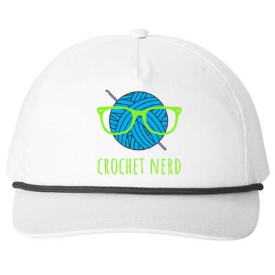 Crochet Nerd Funny Grandma Mom Crocheting Yarn Lover Gift Snapback Five-Panel Rope Hat