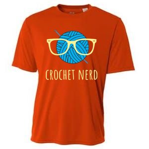 Crochet Nerd Funny Grandma Mom Crocheting Yarn Lover Gift Cooling Performance Crew T-Shirt