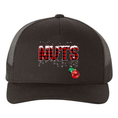 Chest Nuts Funny Matching Chestnuts Christmas Couples Yupoong Adult 5-Panel Trucker Hat